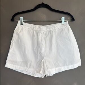 Wilfred Cute White Poplin Shorts